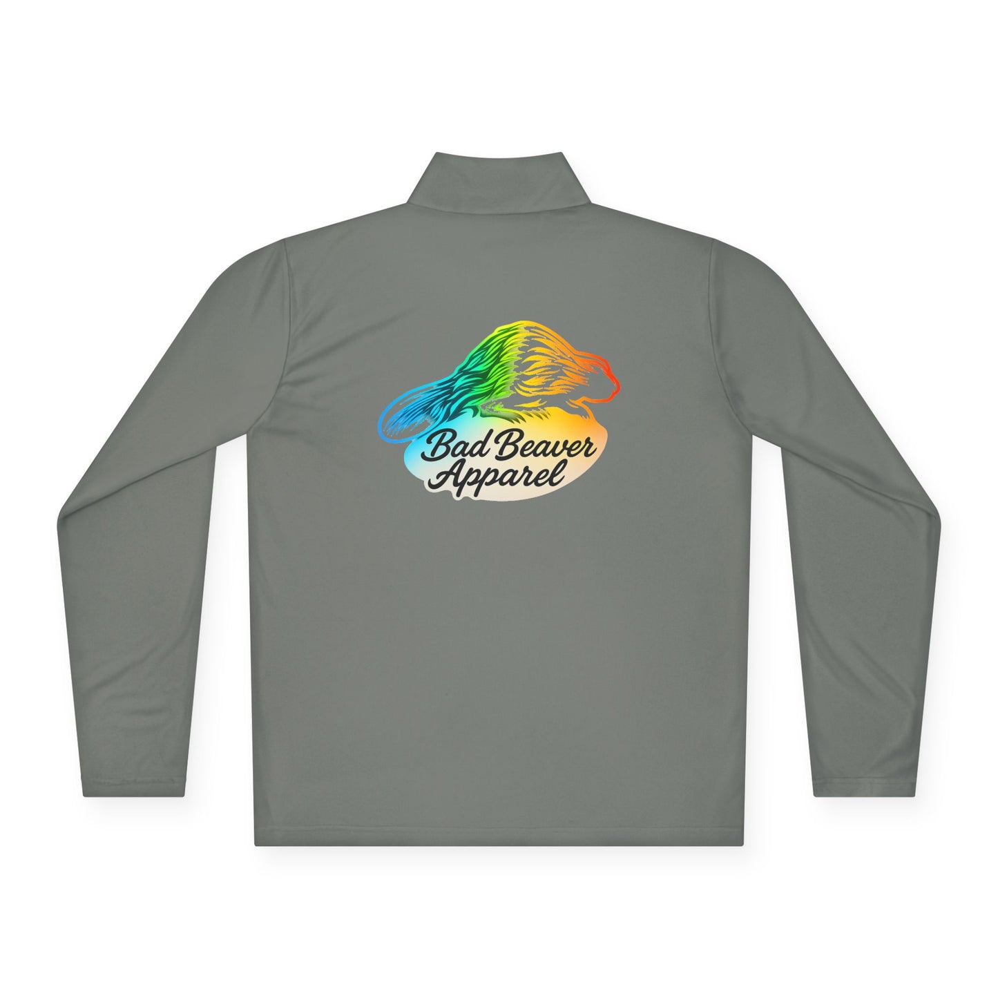 Bad Beaver Unisex Quarter-Zip Pullover - Lightweight Jacket, Cozy Pullover, Casual Wear, Outdoor Activity, Perfect Gift