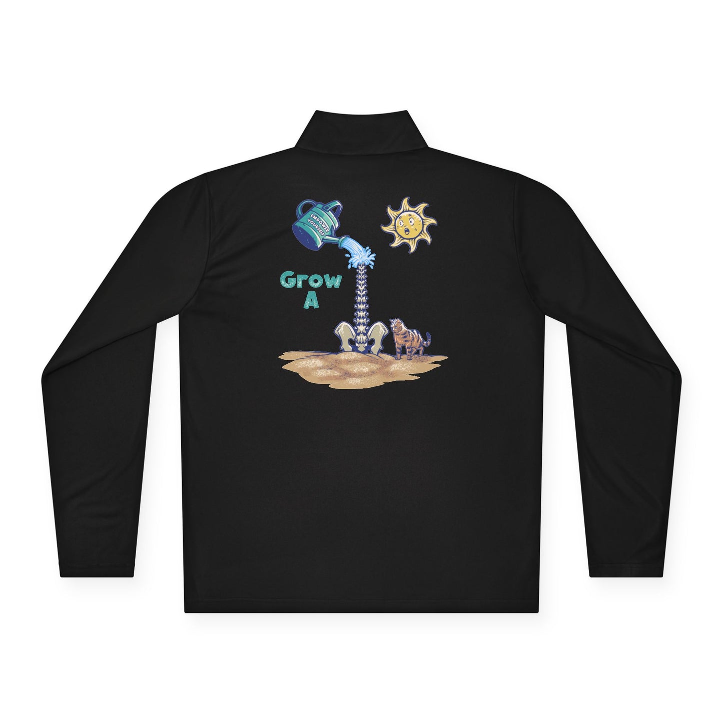 Grow A Unisex Quarter-Zip Pullover, Cozy Top for Gardening Lovers, Spring Outfits, Earth Day Gift, Eco-Friendly Apparel