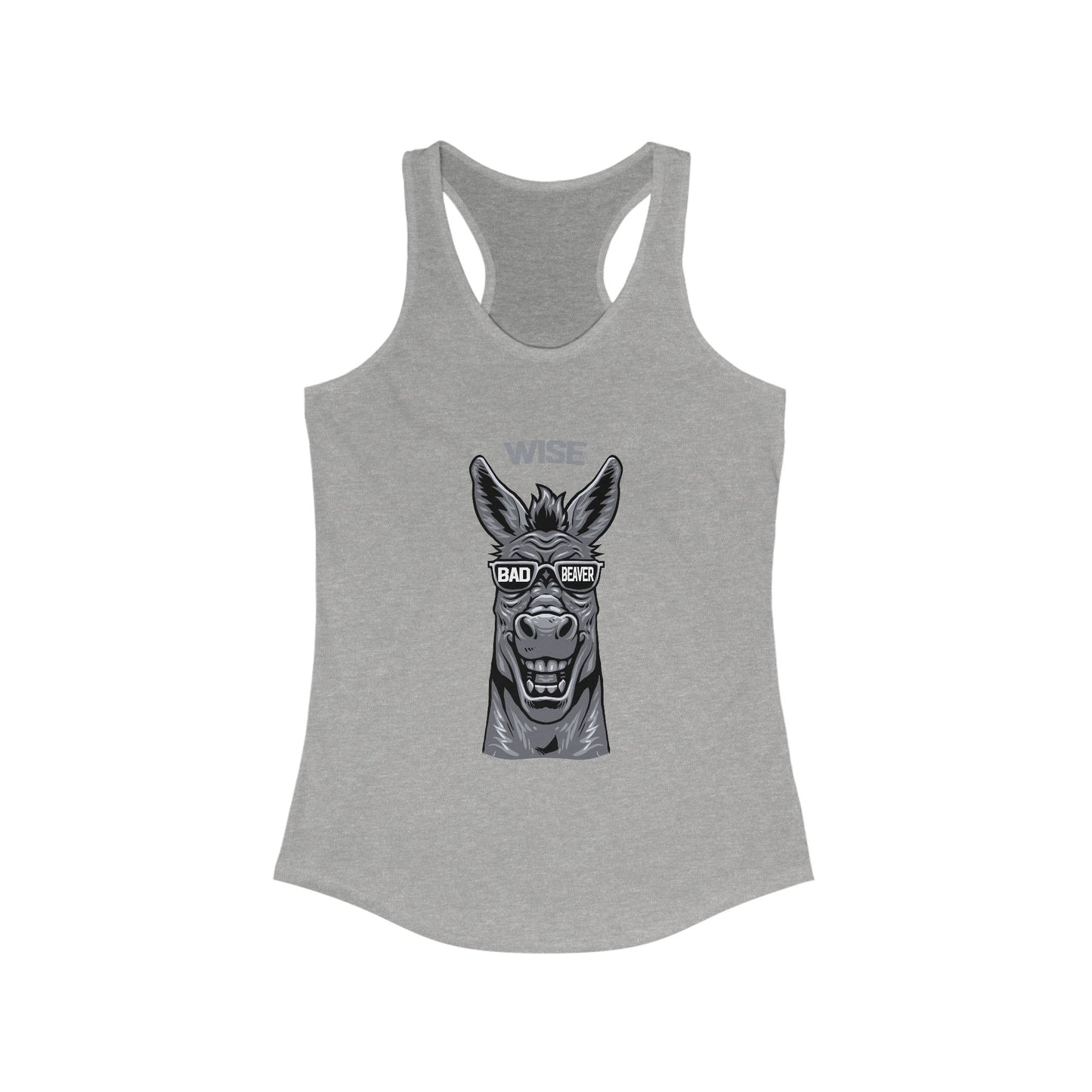 Funny Wise Horse Racerback Tank, Gym Shirt, Summer Top, Gift for Horse Lovers, Workout Apparel, Festival Wear