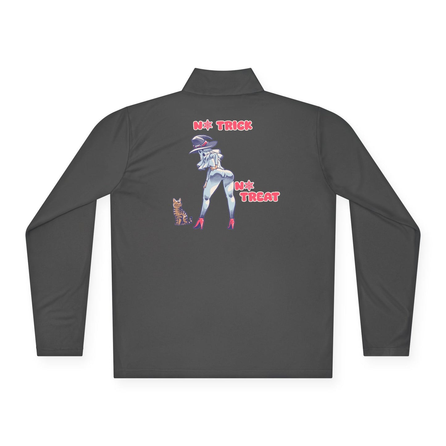 Trendy Unisex Quarter-Zip Pullover | Halloween Apparel, Cozy Outerwear, Cat Lovers Gift, Casual Wear, Trick or Treat Fashion