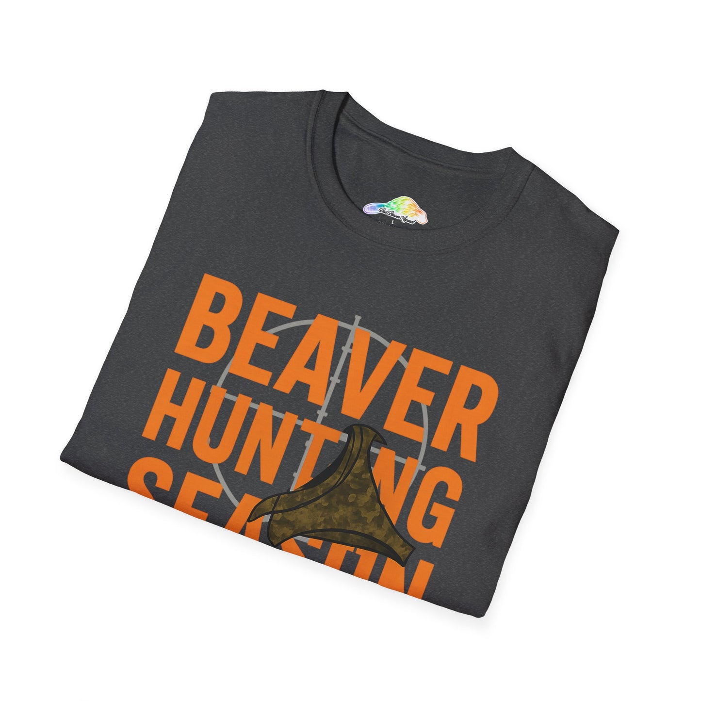 Unisex Softstyle T-Shirt - Beaver Hunting Season T-Shirt, Hunting Apparel, Gift for Hunters, Outdoor Enthusiast Tee, Wildlife Lover Shirt