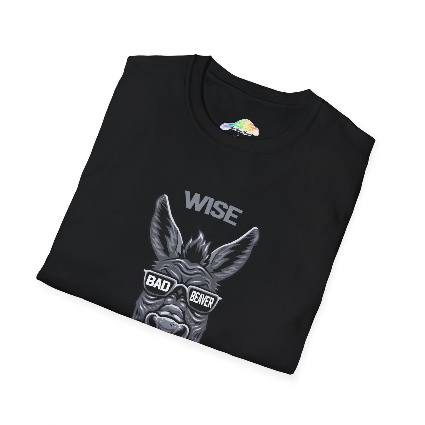 Wise Badass Donkey Unisex T-Shirt, Funny Tee for Animal Lovers, Gift for Friends, Casual Wear, Cool Graphic Top