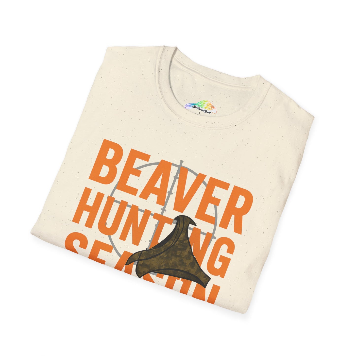Unisex Softstyle T-Shirt - Beaver Hunting Season T-Shirt, Hunting Apparel, Gift for Hunters, Outdoor Enthusiast Tee, Wildlife Lover Shirt