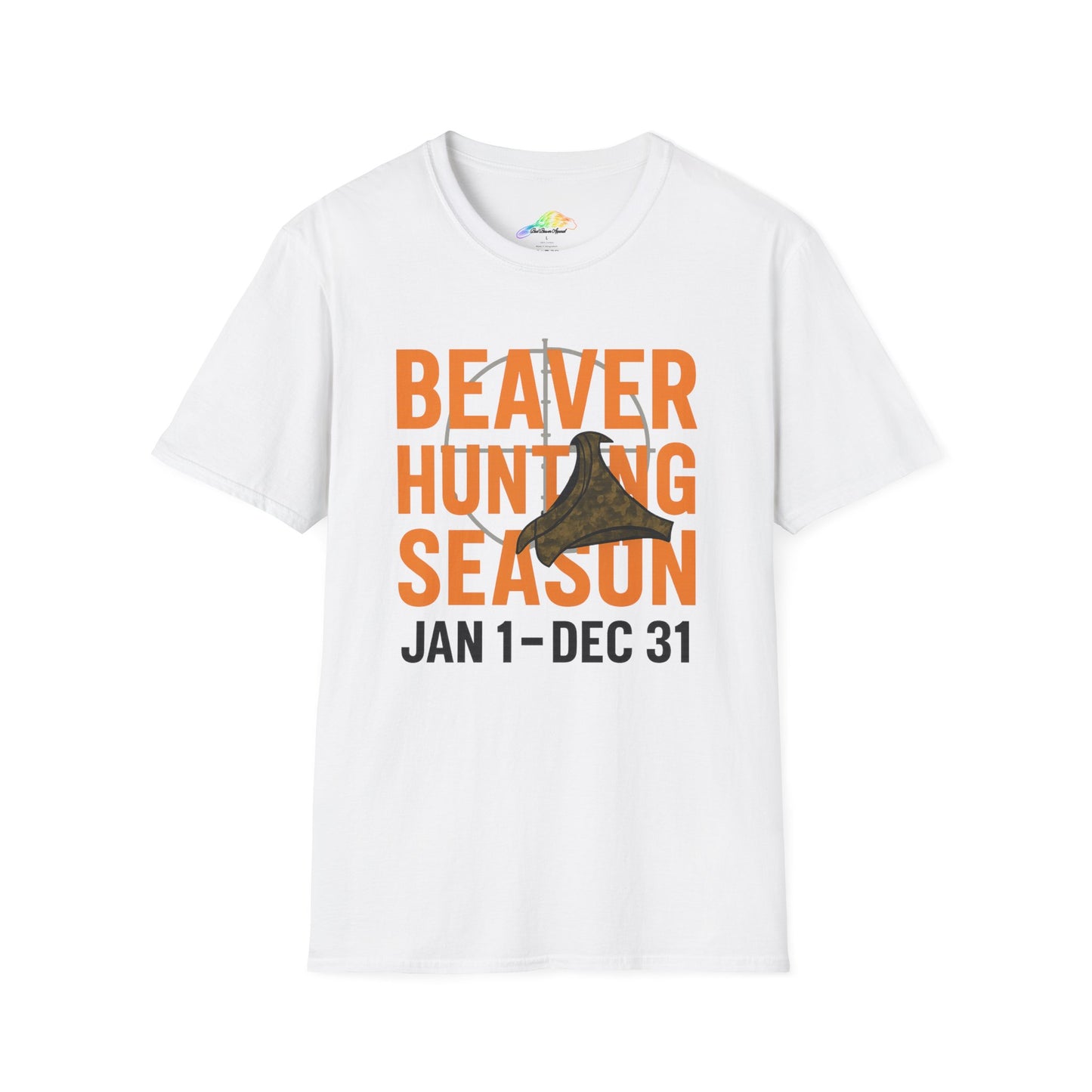 Unisex Softstyle T-Shirt - Beaver Hunting Season T-Shirt, Hunting Apparel, Gift for Hunters, Outdoor Enthusiast Tee, Wildlife Lover Shirt