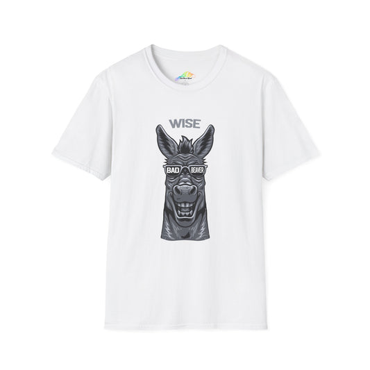Wise Badass Donkey Unisex T-Shirt, Funny Tee for Animal Lovers, Gift for Friends, Casual Wear, Cool Graphic Top