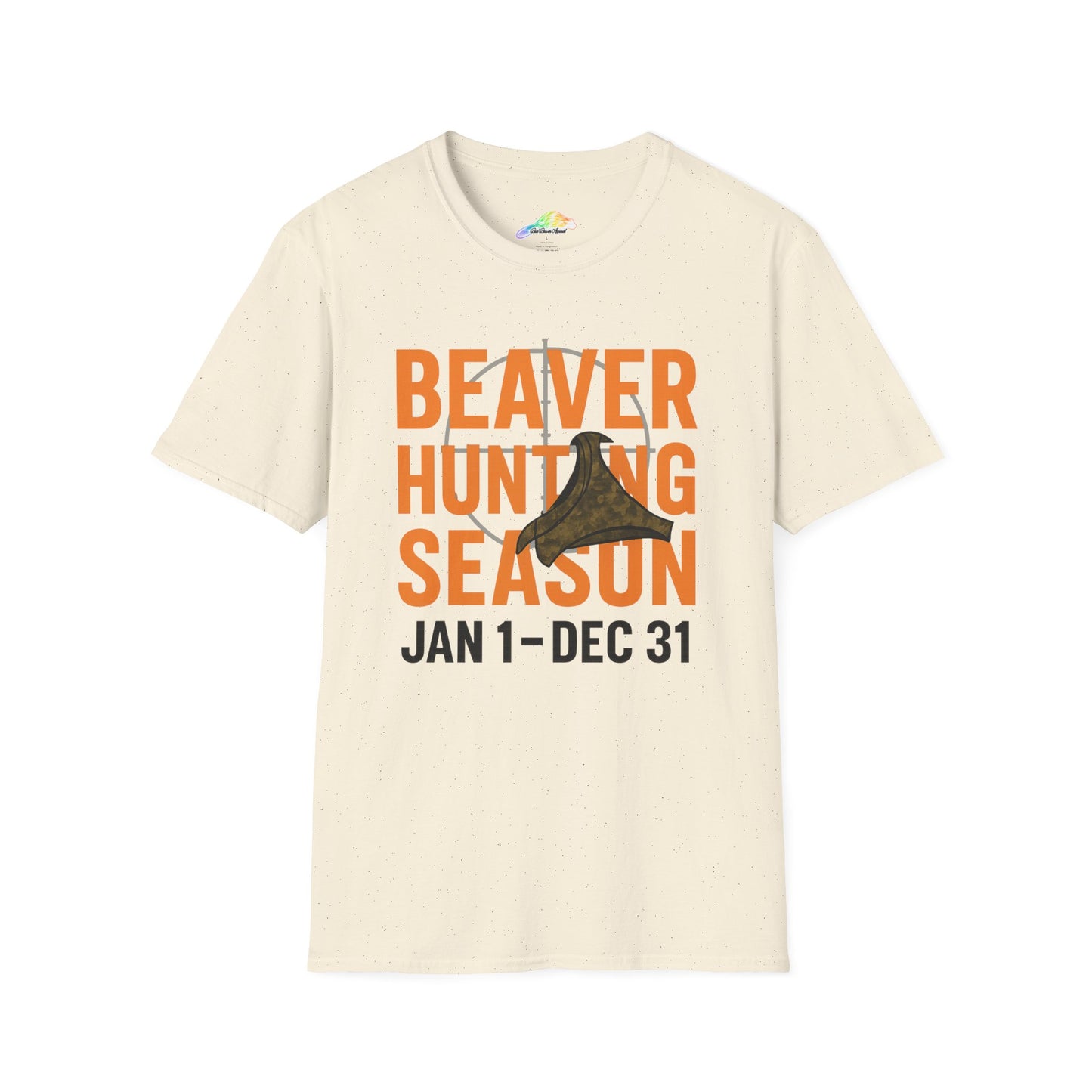Unisex Softstyle T-Shirt - Beaver Hunting Season T-Shirt, Hunting Apparel, Gift for Hunters, Outdoor Enthusiast Tee, Wildlife Lover Shirt