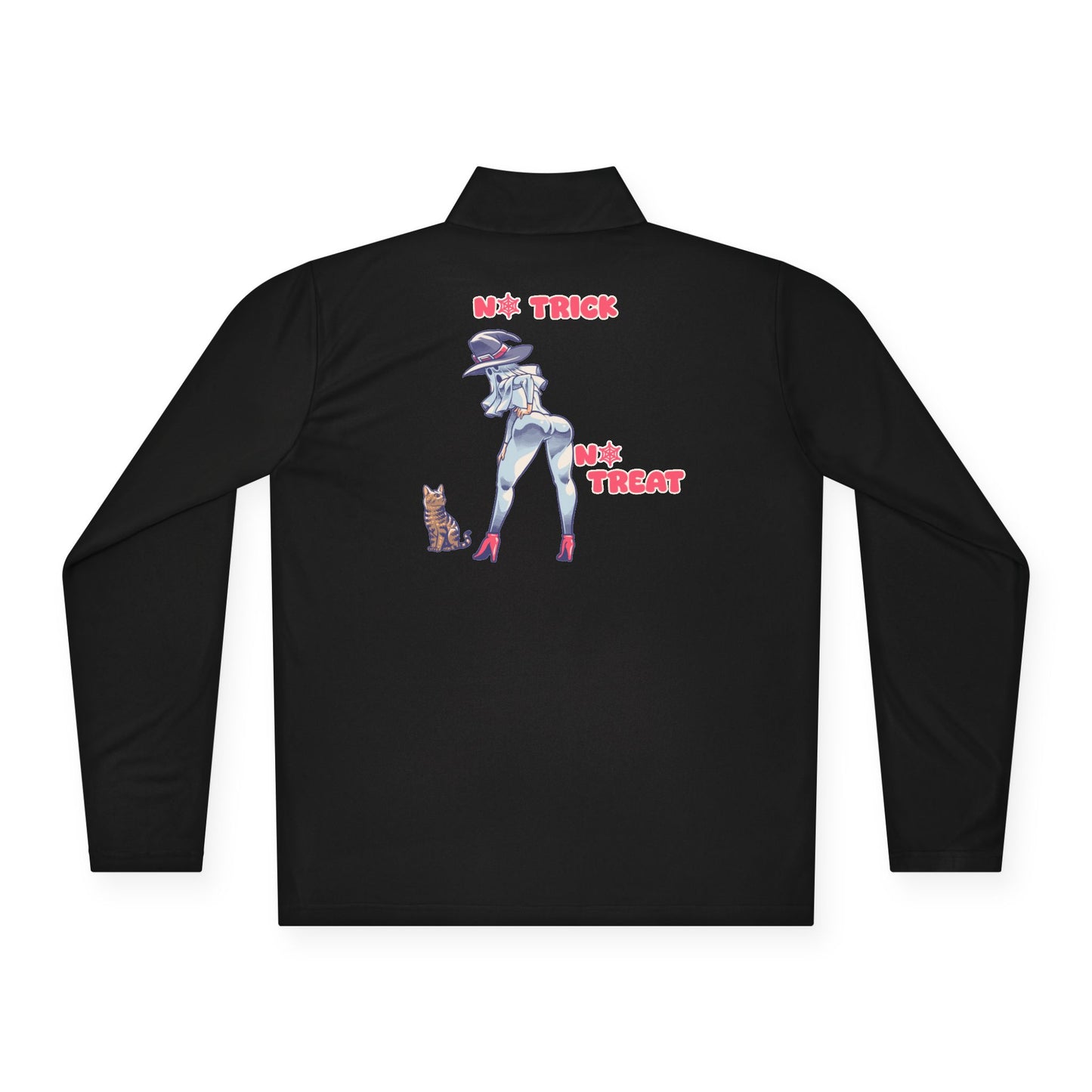 Trendy Unisex Quarter-Zip Pullover | Halloween Apparel, Cozy Outerwear, Cat Lovers Gift, Casual Wear, Trick or Treat Fashion