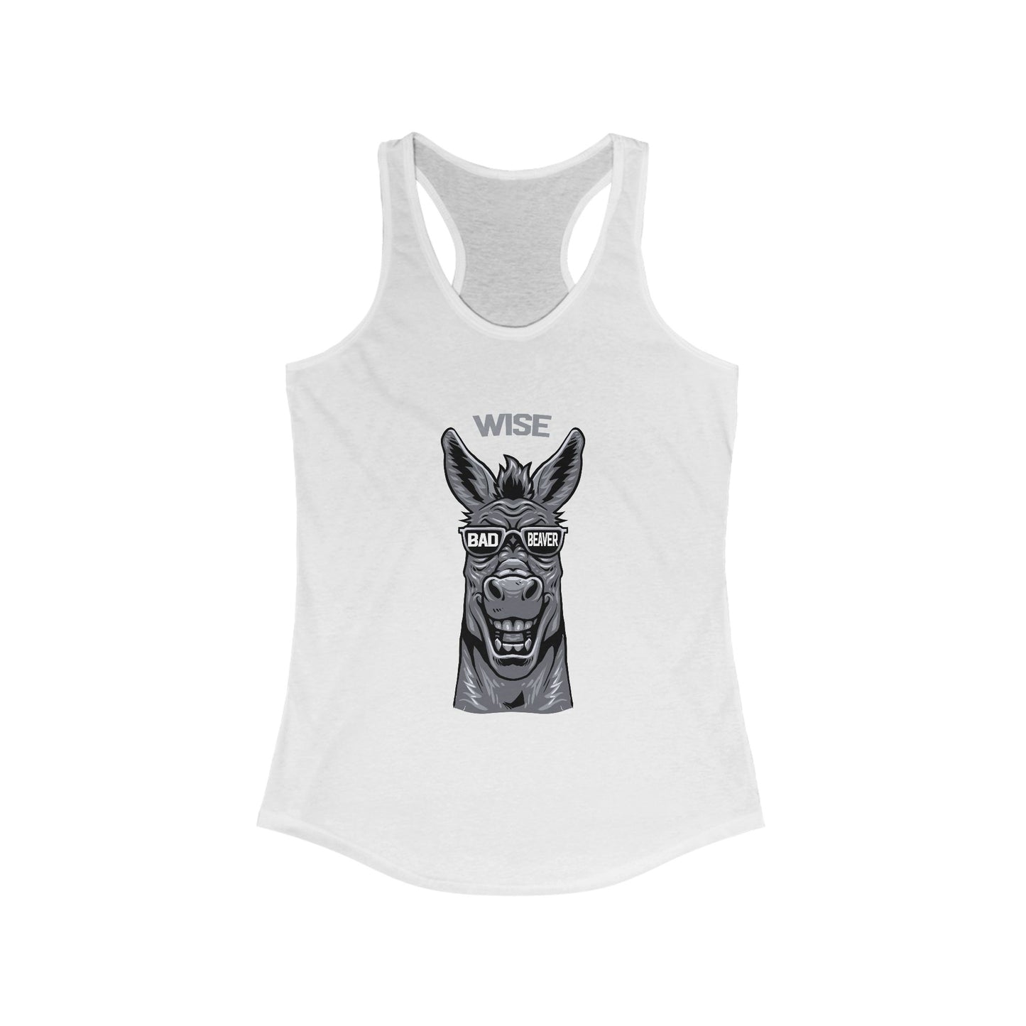 Funny Wise Horse Racerback Tank, Gym Shirt, Summer Top, Gift for Horse Lovers, Workout Apparel, Festival Wear