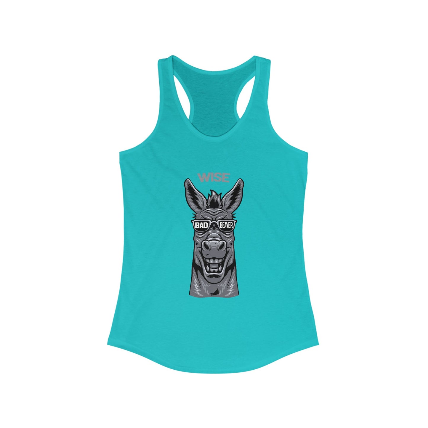 Funny Wise Horse Racerback Tank, Gym Shirt, Summer Top, Gift for Horse Lovers, Workout Apparel, Festival Wear
