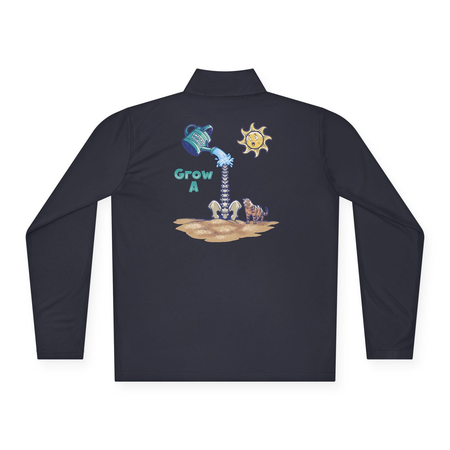 Grow A Unisex Quarter-Zip Pullover, Cozy Top for Gardening Lovers, Spring Outfits, Earth Day Gift, Eco-Friendly Apparel