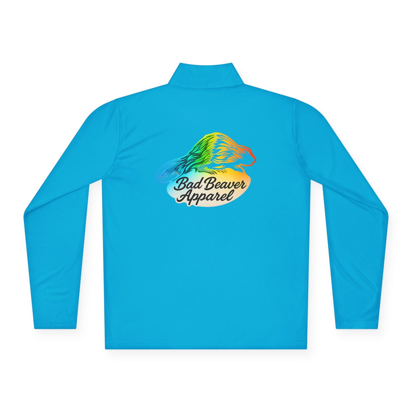 Bad Beaver Unisex Quarter-Zip Pullover - Lightweight Jacket, Cozy Pullover, Casual Wear, Outdoor Activity, Perfect Gift