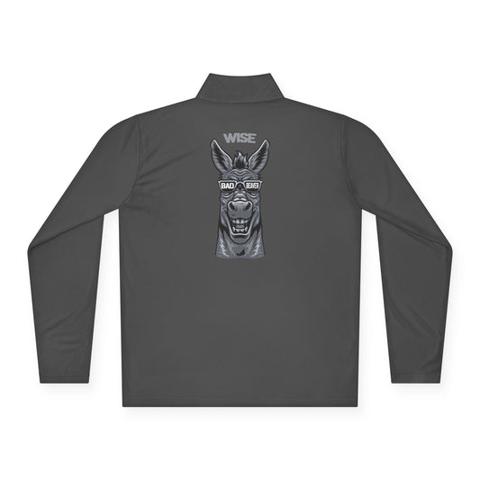 Stylish Unisex Quarter-Zip Pullover with Unique Donkey Design, Comfortable Layering, Perfect for Casual Outings, Gifting, and Everyday Wear