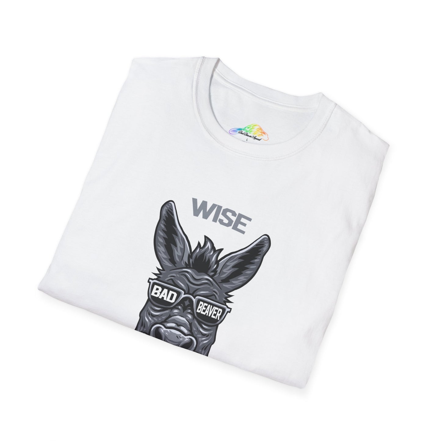 Wise Badass Donkey Unisex T-Shirt, Funny Tee for Animal Lovers, Gift for Friends, Casual Wear, Cool Graphic Top