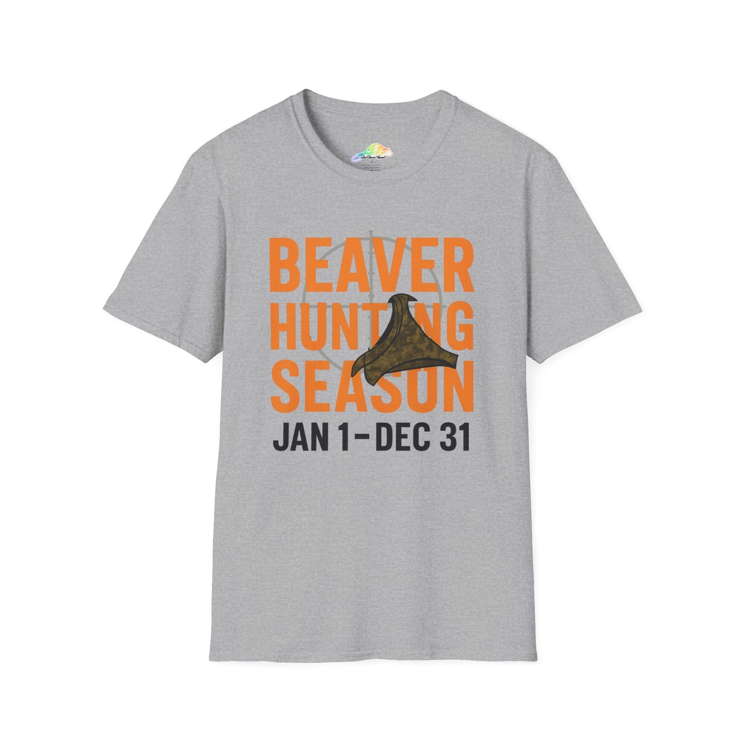 Unisex Softstyle T-Shirt - Beaver Hunting Season T-Shirt, Hunting Apparel, Gift for Hunters, Outdoor Enthusiast Tee, Wildlife Lover Shirt