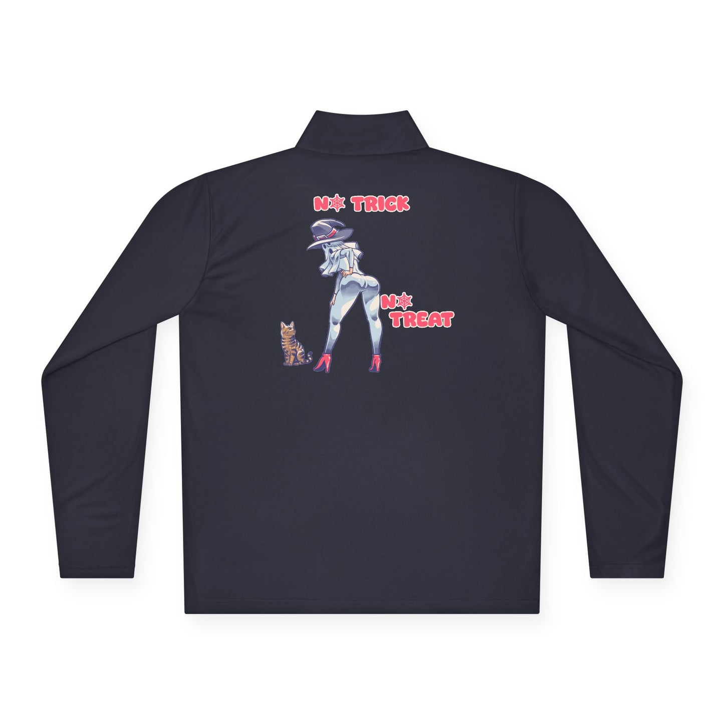 Trendy Unisex Quarter-Zip Pullover | Halloween Apparel, Cozy Outerwear, Cat Lovers Gift, Casual Wear, Trick or Treat Fashion
