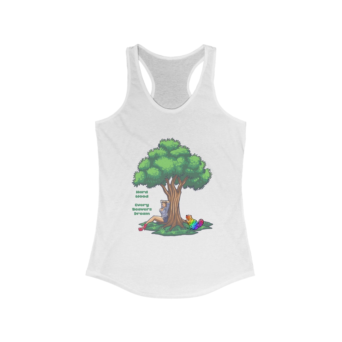 Colorful Nature-Inspired Women's Racerback Tank Top, Inspirational Tank, Summer Workout Shirt, Outdoor Adventure Top, Eco-Friendly Fashion