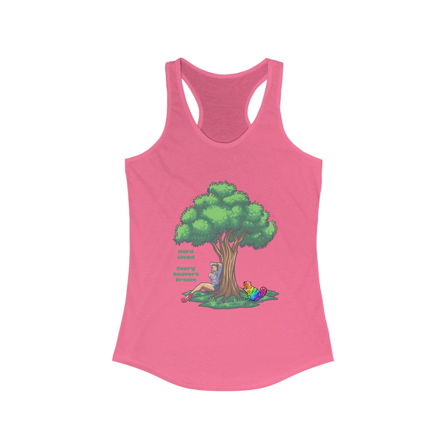 Colorful Nature-Inspired Women's Racerback Tank Top, Inspirational Tank, Summer Workout Shirt, Outdoor Adventure Top, Eco-Friendly Fashion