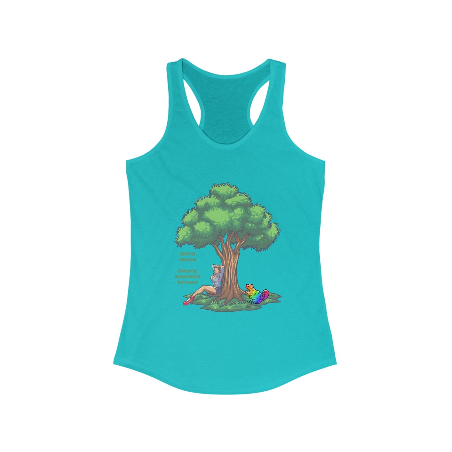 Colorful Nature-Inspired Women's Racerback Tank Top, Inspirational Tank, Summer Workout Shirt, Outdoor Adventure Top, Eco-Friendly Fashion