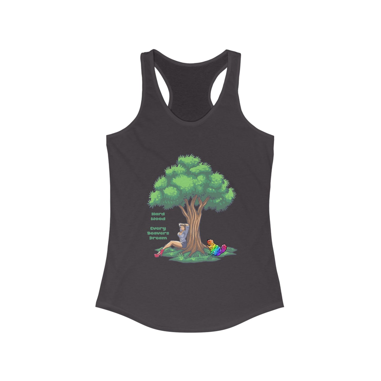 Colorful Nature-Inspired Women's Racerback Tank Top, Inspirational Tank, Summer Workout Shirt, Outdoor Adventure Top, Eco-Friendly Fashion