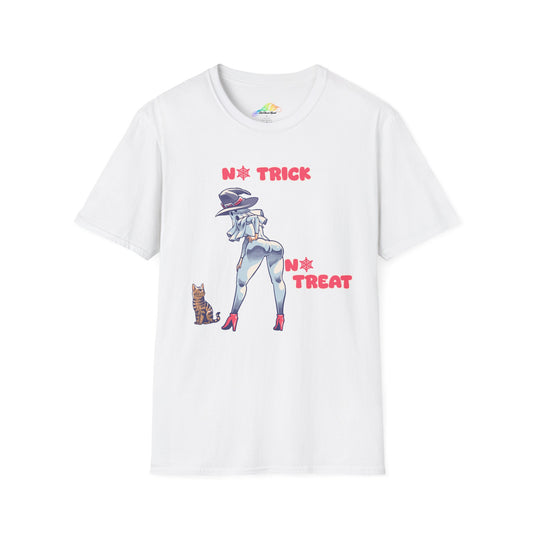 Halloween Unisex T-Shirt, Funny Halloween Tee, N* Trick N* Treat Shirt, Spooky Season Apparel, Cat Lover's Gift