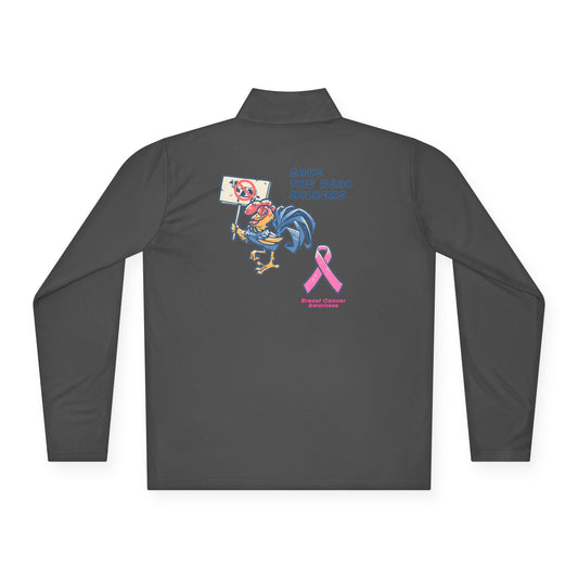 Pink Ribbon Awareness Unisex Quarter-Zip Pullover, Breast Cancer Charity Sweatshirt, Save the Real Fighters Apparel, Gift for [...]
