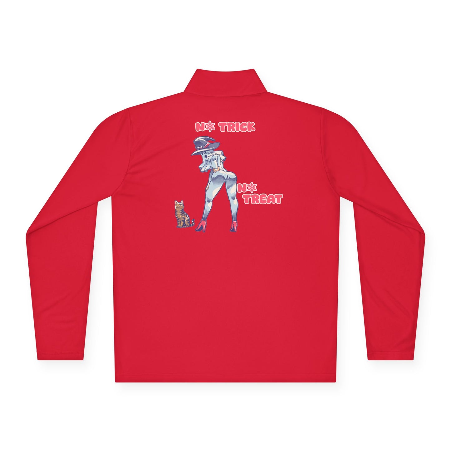 Trendy Unisex Quarter-Zip Pullover | Halloween Apparel, Cozy Outerwear, Cat Lovers Gift, Casual Wear, Trick or Treat Fashion