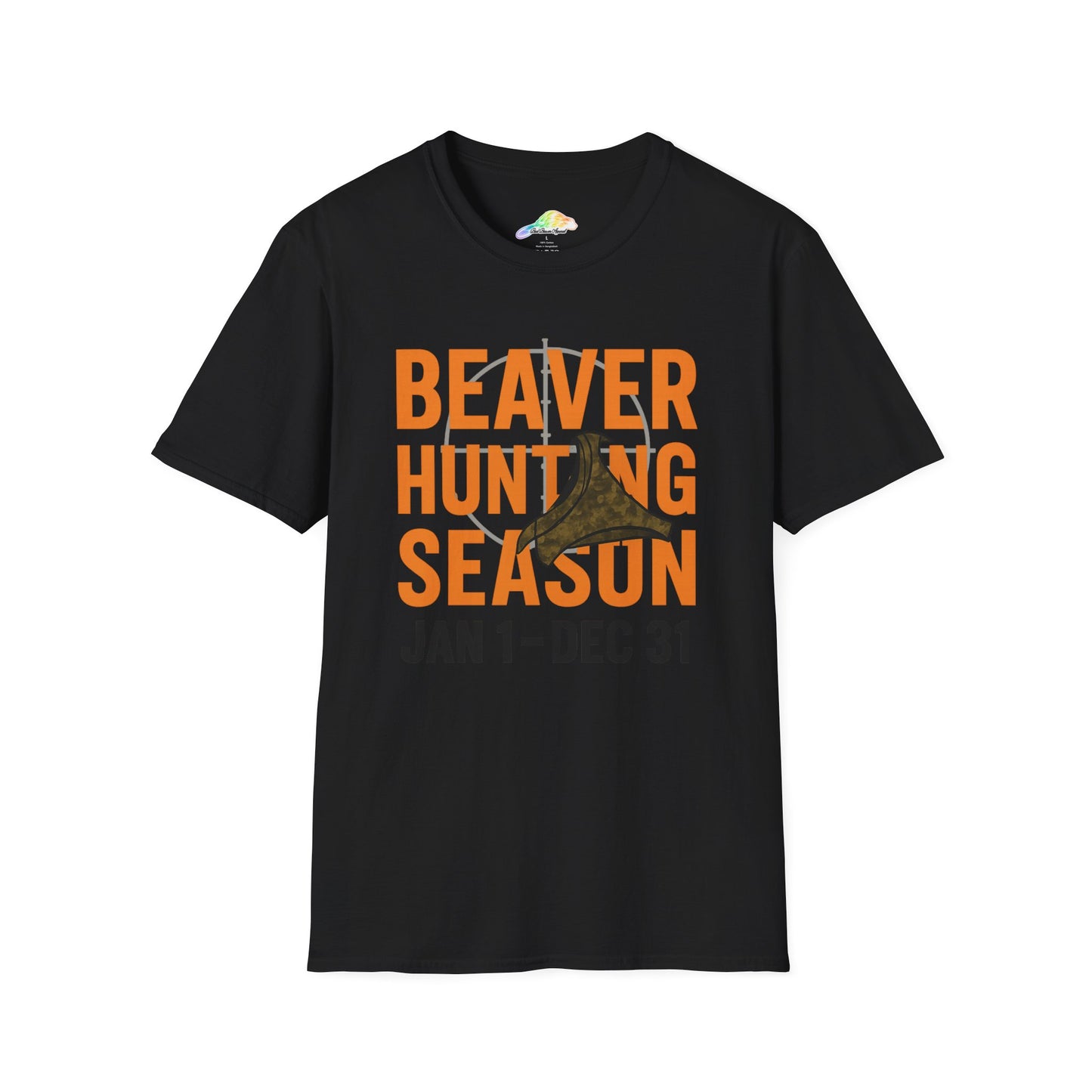 Unisex Softstyle T-Shirt - Beaver Hunting Season T-Shirt, Hunting Apparel, Gift for Hunters, Outdoor Enthusiast Tee, Wildlife Lover Shirt
