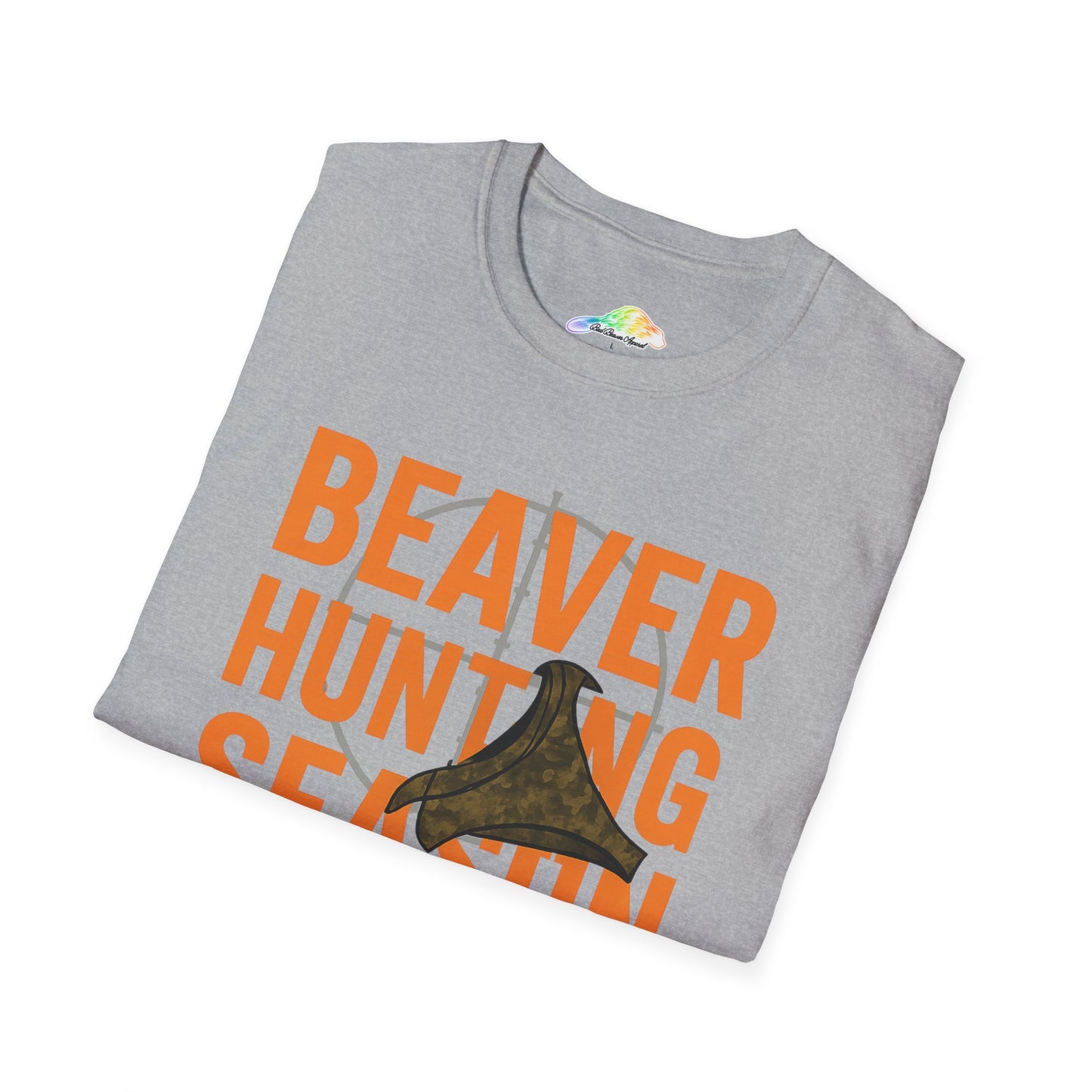 Unisex Softstyle T-Shirt - Beaver Hunting Season T-Shirt, Hunting Apparel, Gift for Hunters, Outdoor Enthusiast Tee, Wildlife Lover Shirt