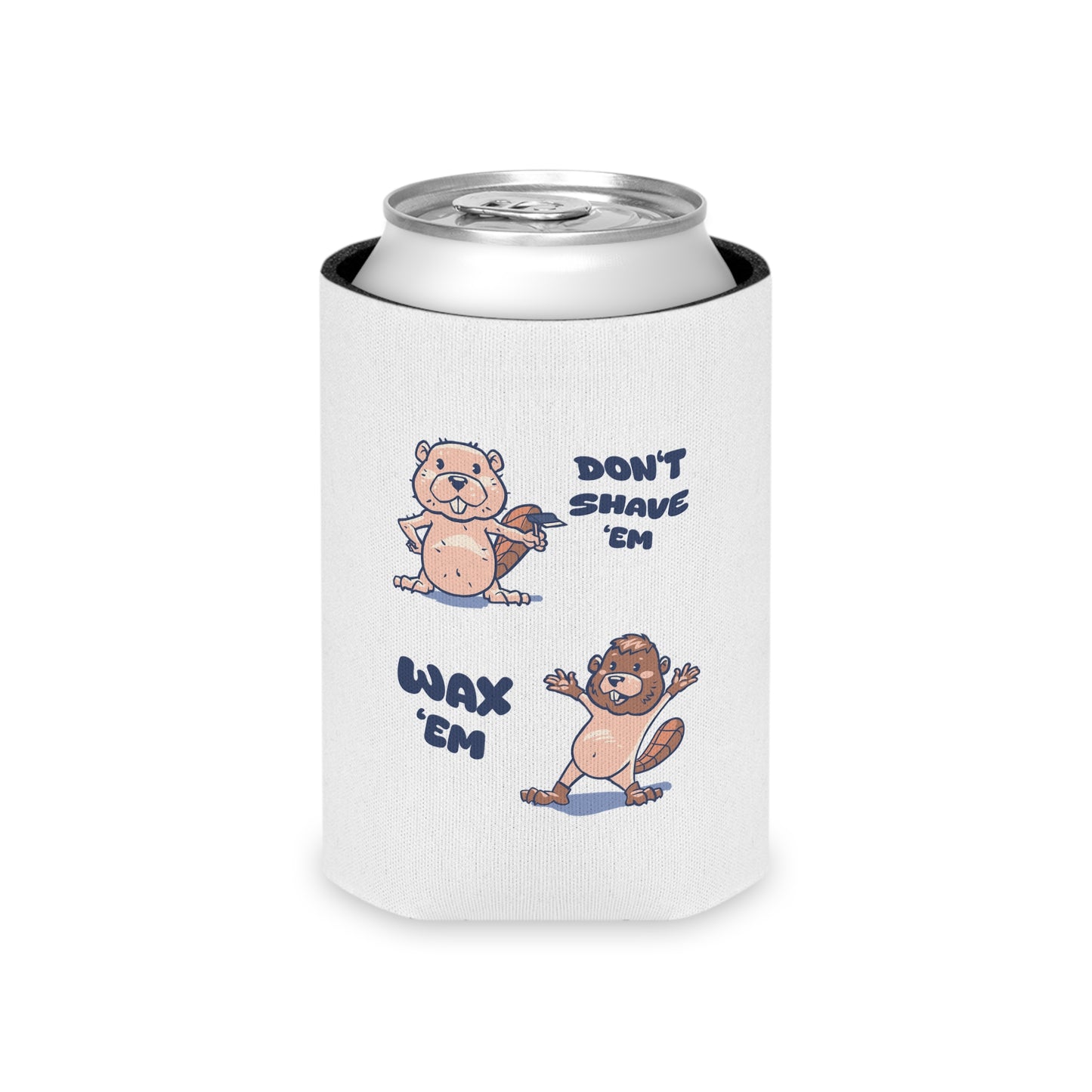 Colorful Can Cooler with Funny Beaver Designs, Perfect for Summer Parties, Outdoor Events, Barbecues, Gifts for Friends