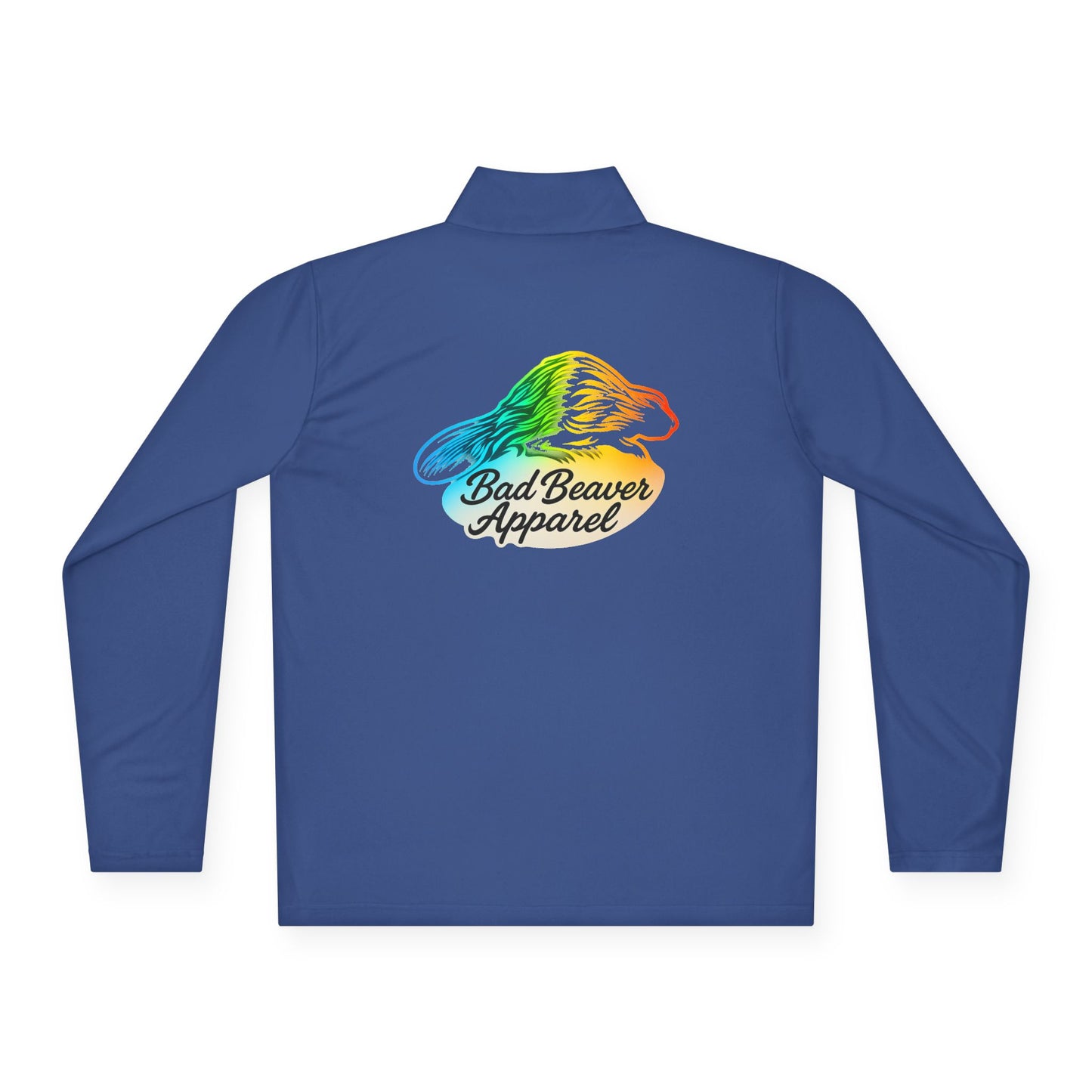 Bad Beaver Unisex Quarter-Zip Pullover - Lightweight Jacket, Cozy Pullover, Casual Wear, Outdoor Activity, Perfect Gift