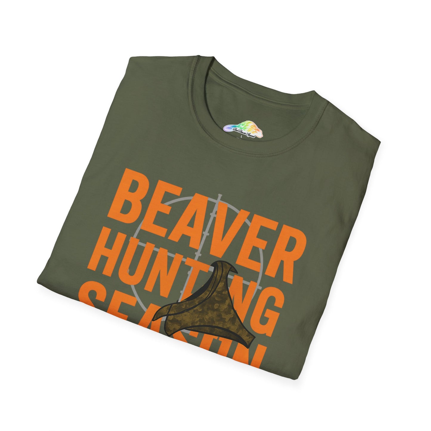 Unisex Softstyle T-Shirt - Beaver Hunting Season T-Shirt, Hunting Apparel, Gift for Hunters, Outdoor Enthusiast Tee, Wildlife Lover Shirt