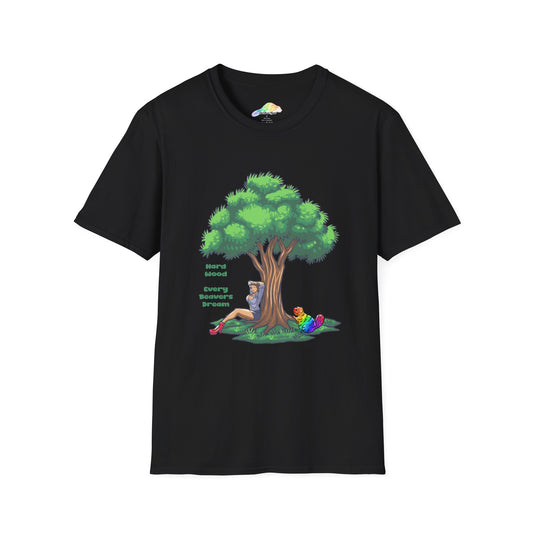 Whimsical Tree Adventure T-Shirt, Eco-Friendly Tee, Nature Lover Gift, Relaxed Fit Top, Perfect for Gift Giving, Nature Inspired Tee