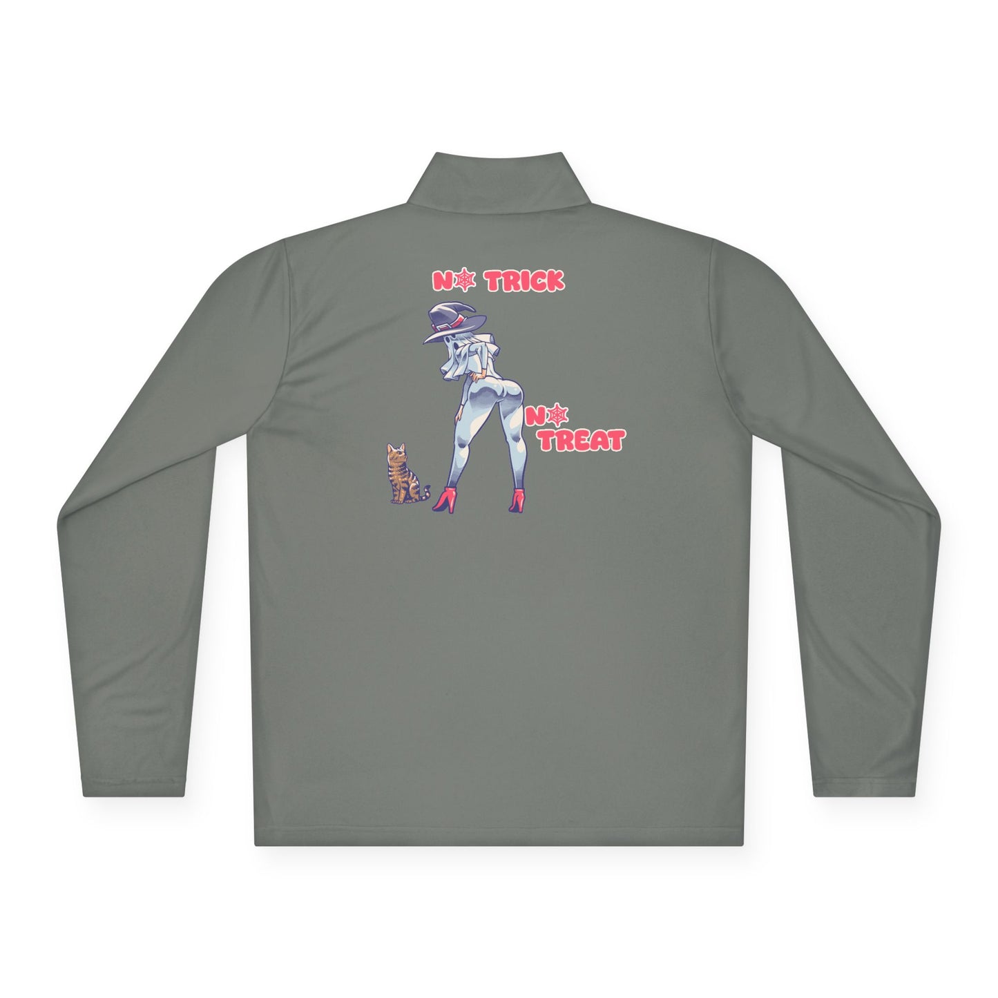 Trendy Unisex Quarter-Zip Pullover | Halloween Apparel, Cozy Outerwear, Cat Lovers Gift, Casual Wear, Trick or Treat Fashion