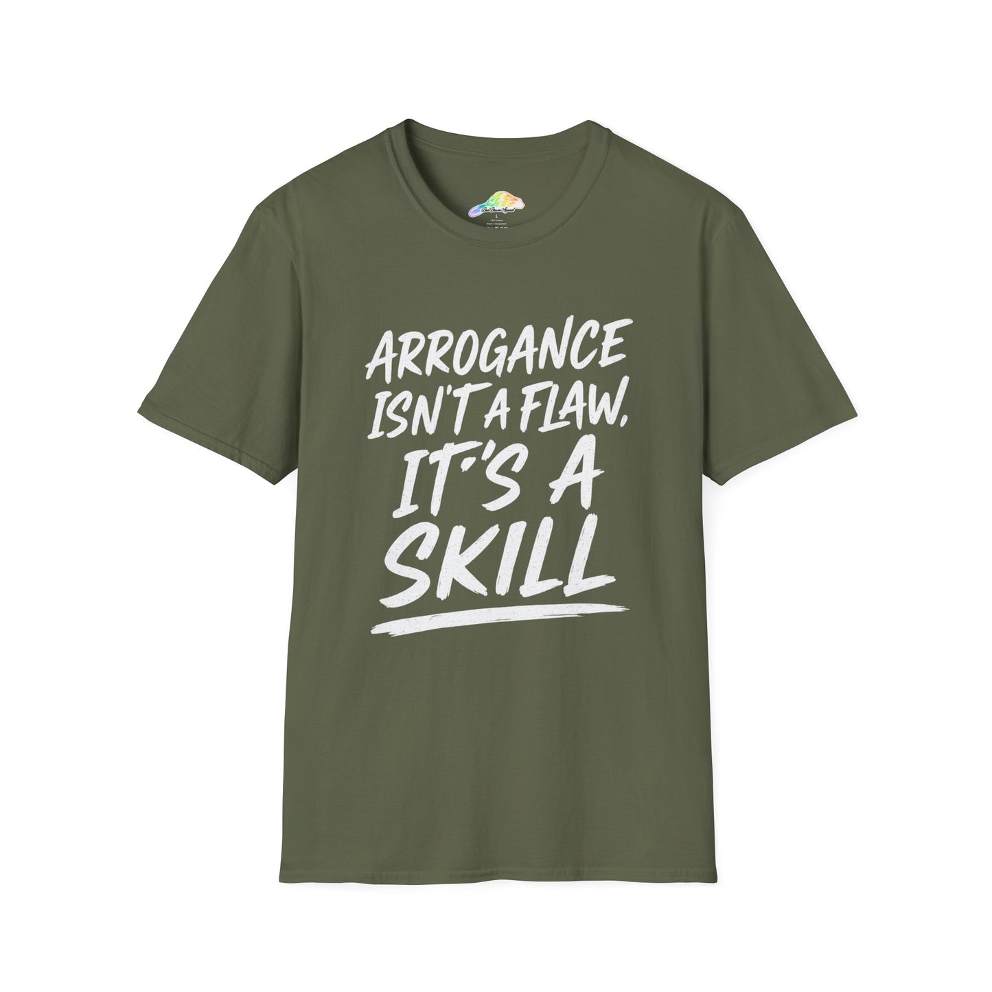Arrogance Isn't a Flaw T-Shirt, Cool Graphic Tee, Statement Shirt, Gift for Him, Motivational Apparel, Casual Wear