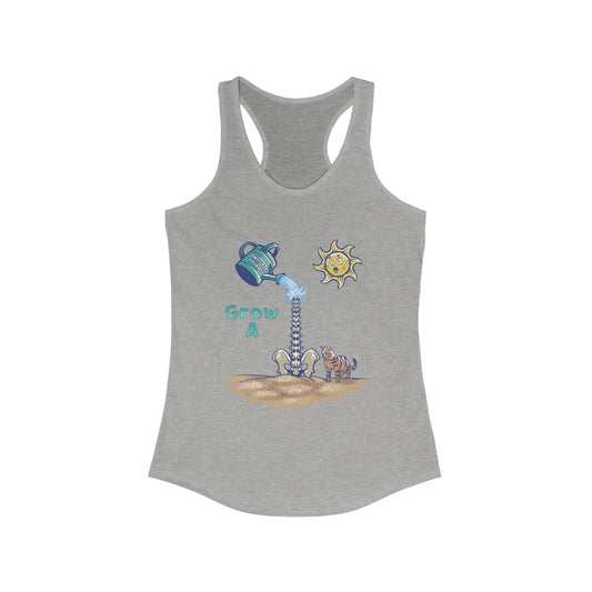 Grow a Garden Tank Top, Women's Racerback, Gardening Shirt, Plant Lover Gift, Summer Fitness Apparel, Eco-Friendly Clothing