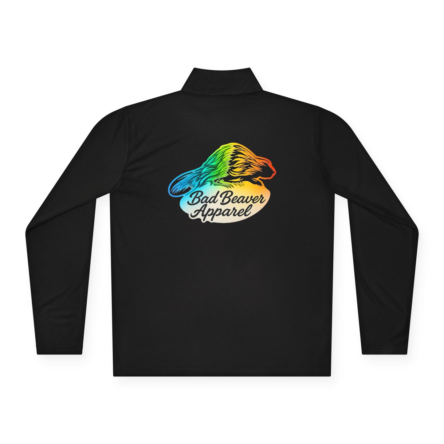 Bad Beaver Unisex Quarter-Zip Pullover - Lightweight Jacket, Cozy Pullover, Casual Wear, Outdoor Activity, Perfect Gift