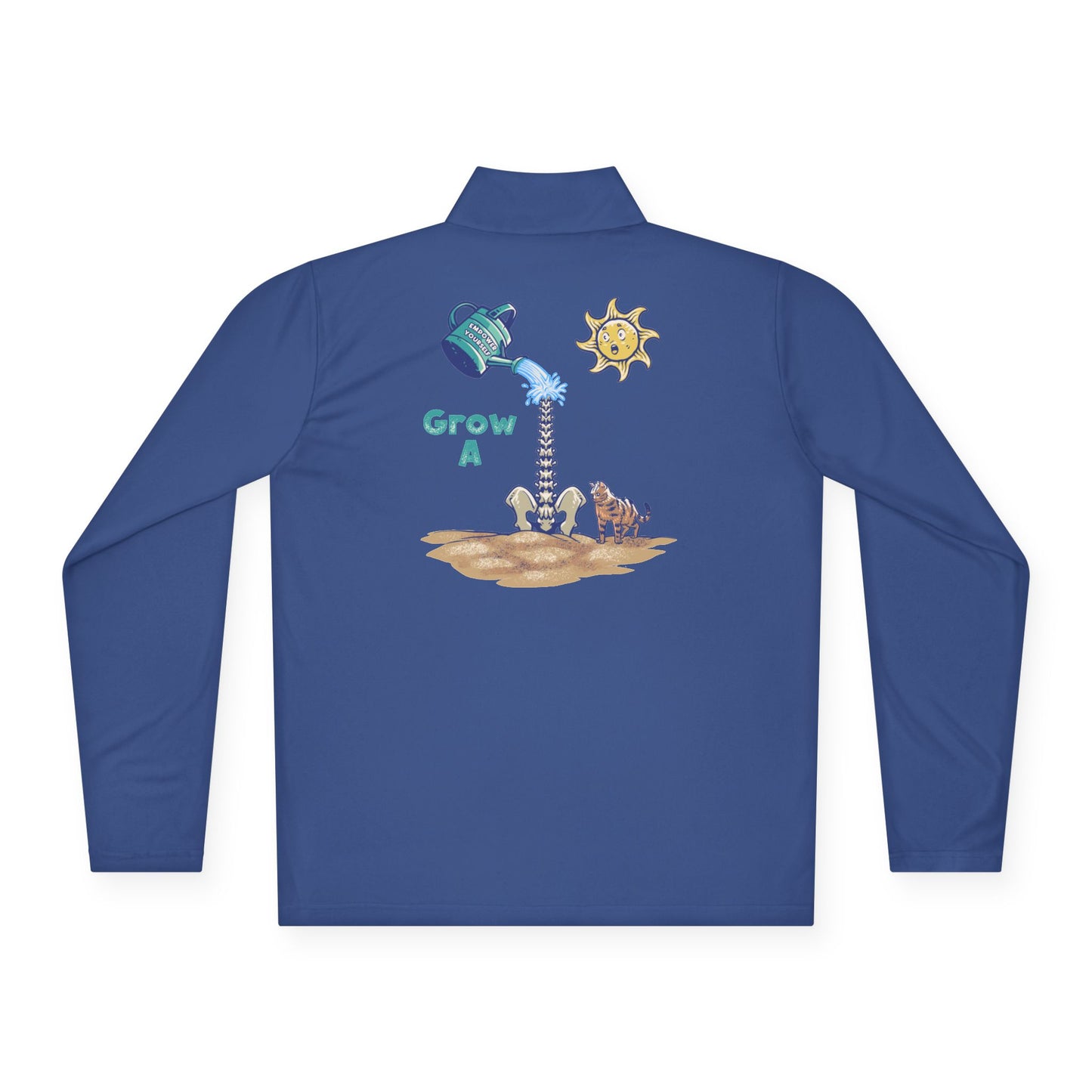 Grow A Unisex Quarter-Zip Pullover, Cozy Top for Gardening Lovers, Spring Outfits, Earth Day Gift, Eco-Friendly Apparel