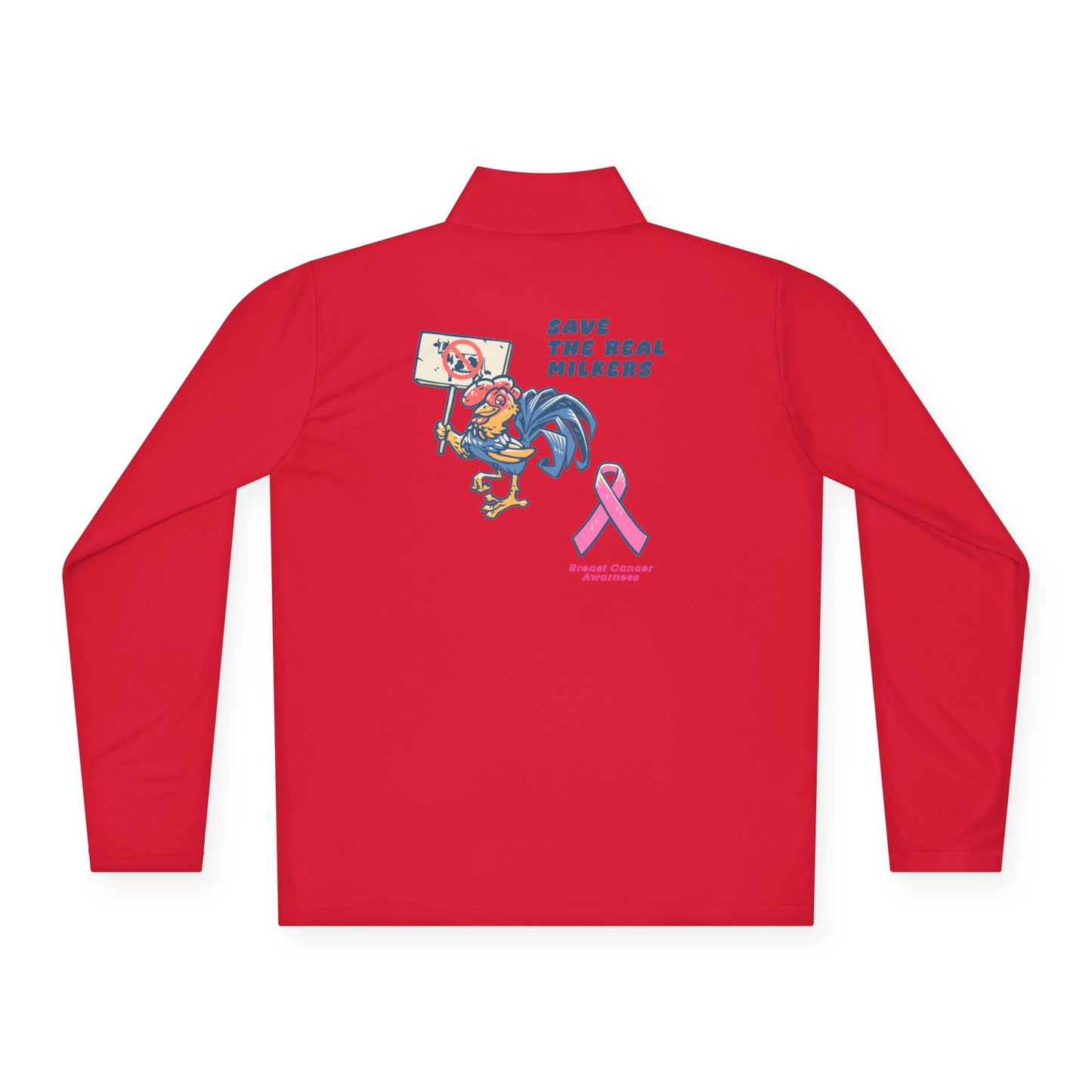 Pink Ribbon Awareness Unisex Quarter-Zip Pullover, Breast Cancer Charity Sweatshirt, Save the Real Fighters Apparel, Gift for [...]