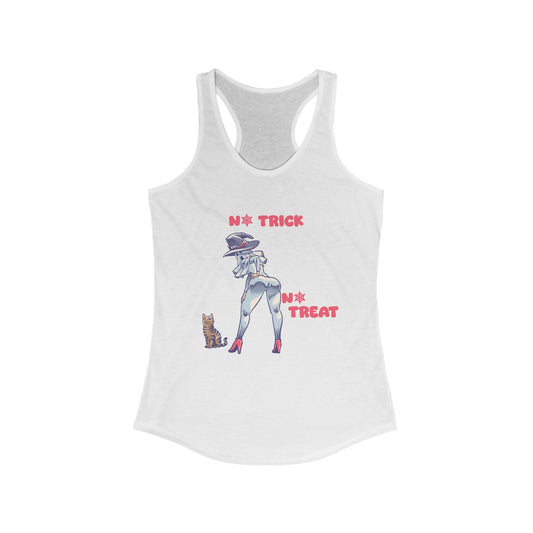 Halloween Women's Racerback Tank, Spooky Trick or Treat Shirt, Fun Halloween Top, Women's Halloween Apparel, Found Halloween Tee