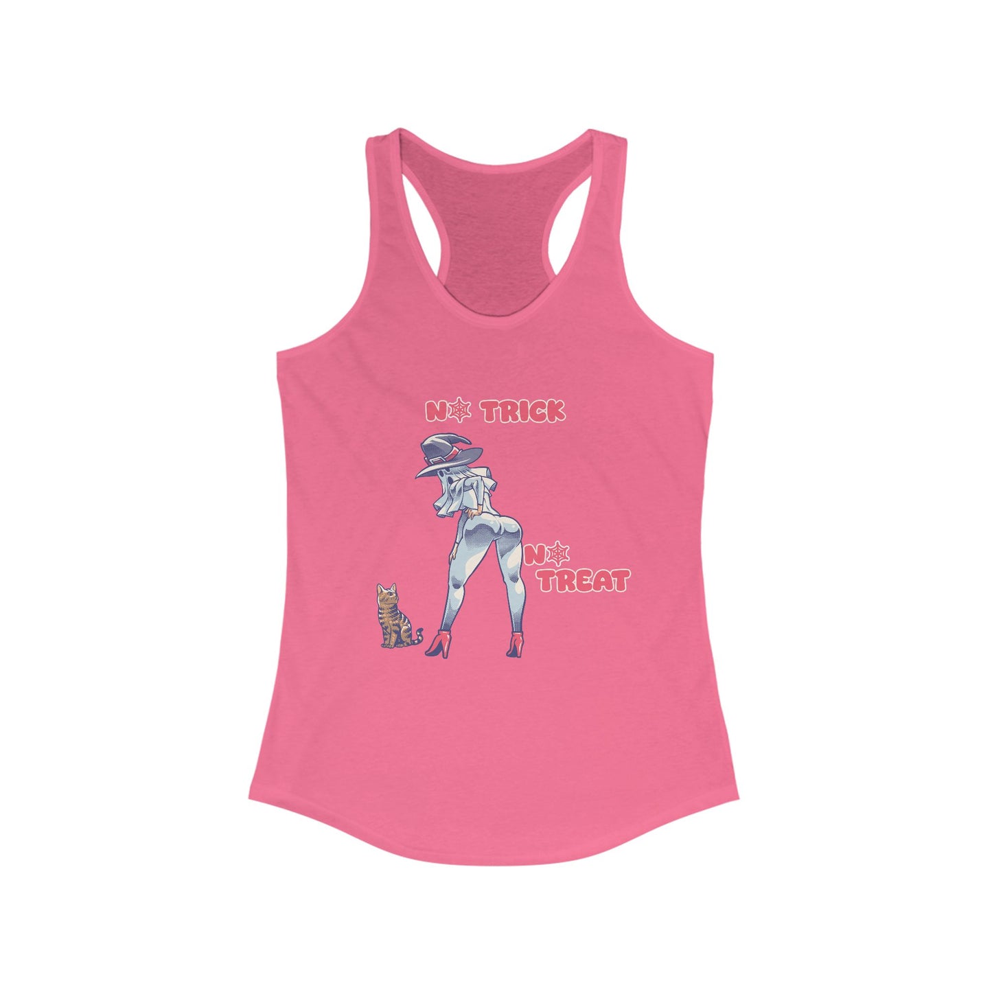 Halloween Women's Racerback Tank, Spooky Trick or Treat Shirt, Fun Halloween Top, Women's Halloween Apparel, Found Halloween Tee