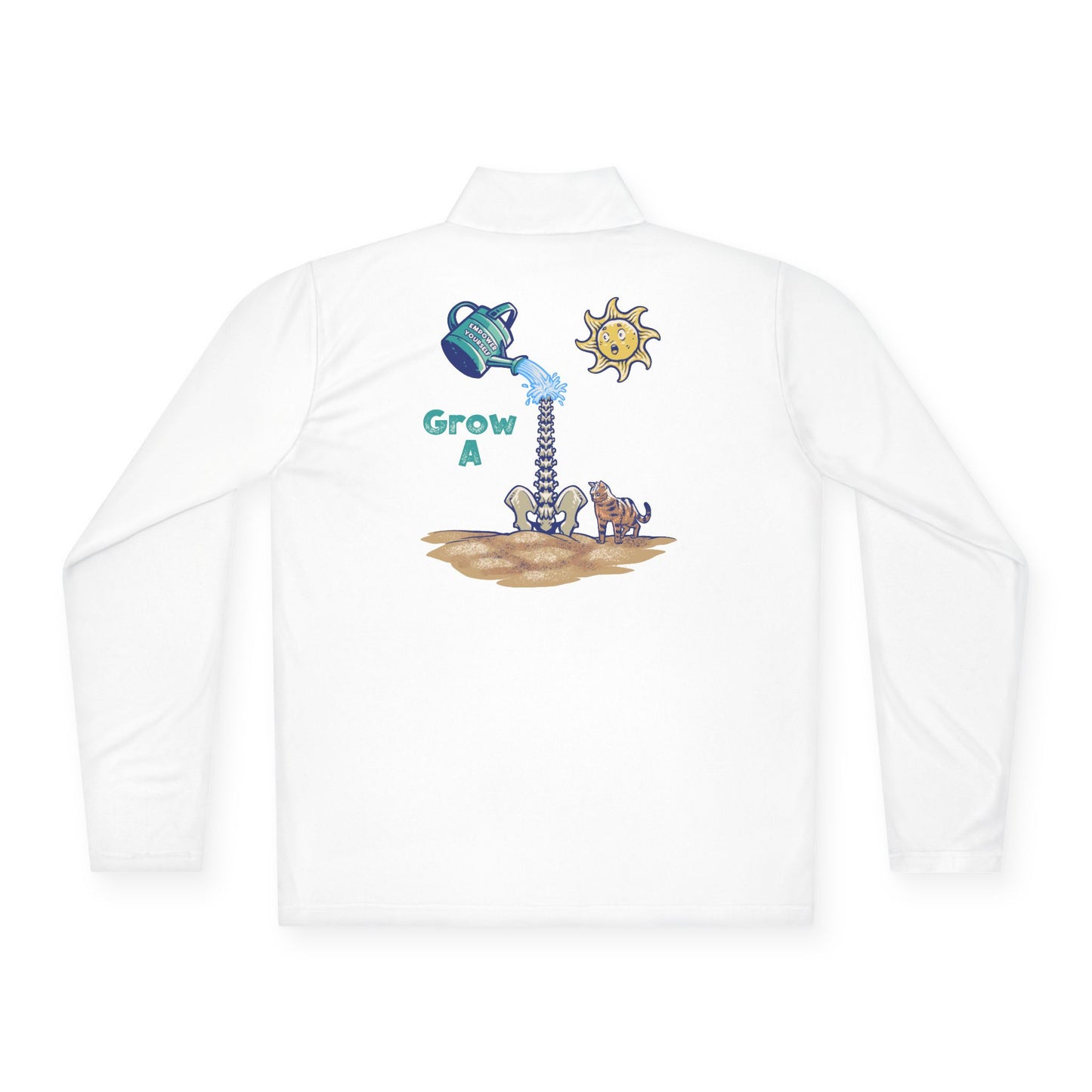 Grow A Unisex Quarter-Zip Pullover, Cozy Top for Gardening Lovers, Spring Outfits, Earth Day Gift, Eco-Friendly Apparel