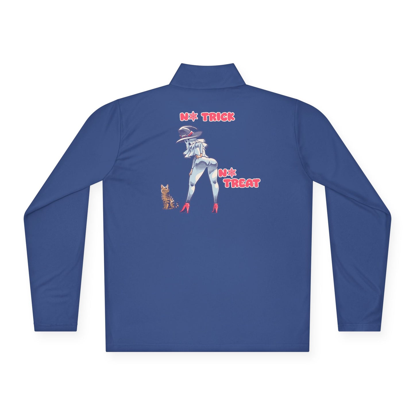 Trendy Unisex Quarter-Zip Pullover | Halloween Apparel, Cozy Outerwear, Cat Lovers Gift, Casual Wear, Trick or Treat Fashion
