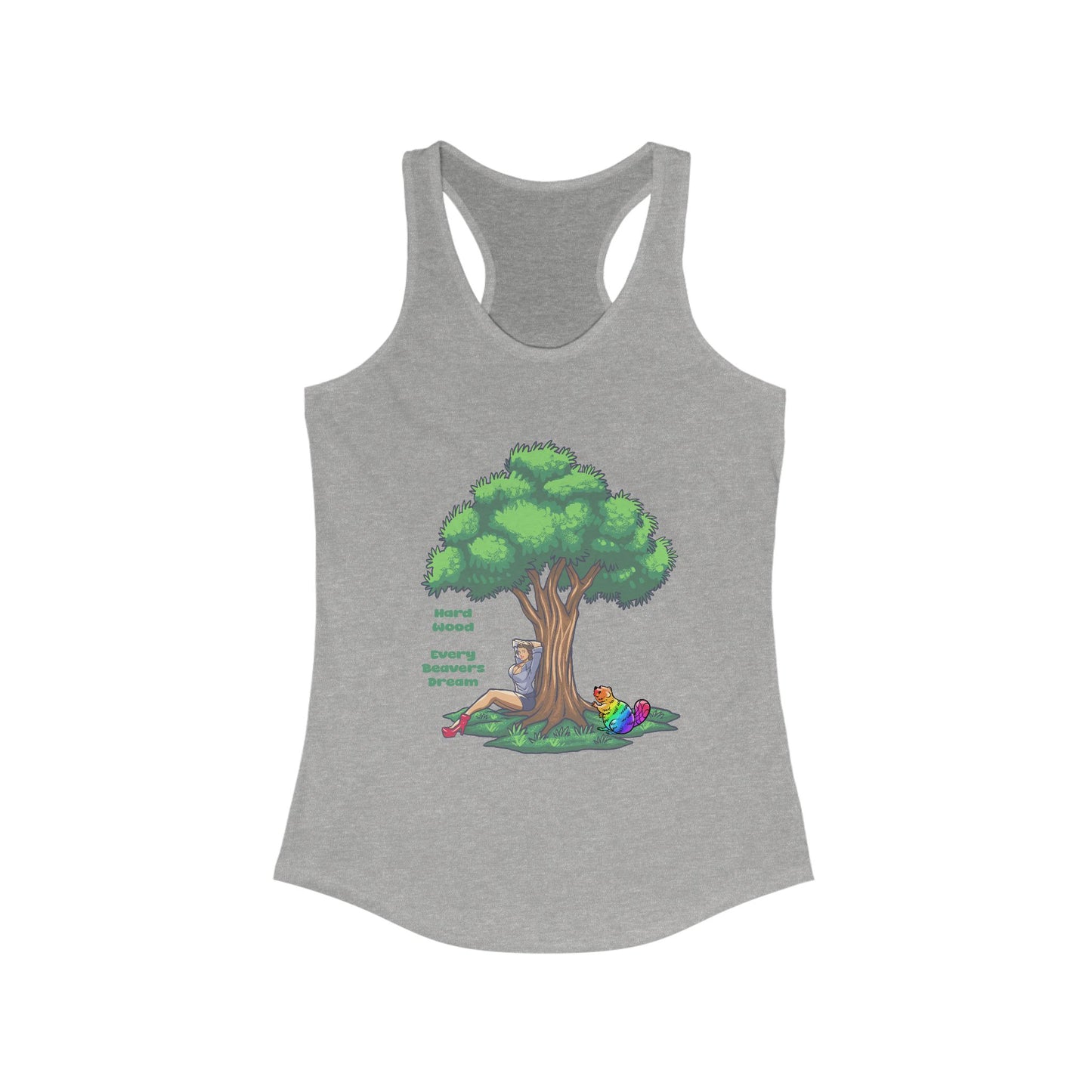 Colorful Nature-Inspired Women's Racerback Tank Top, Inspirational Tank, Summer Workout Shirt, Outdoor Adventure Top, Eco-Friendly Fashion
