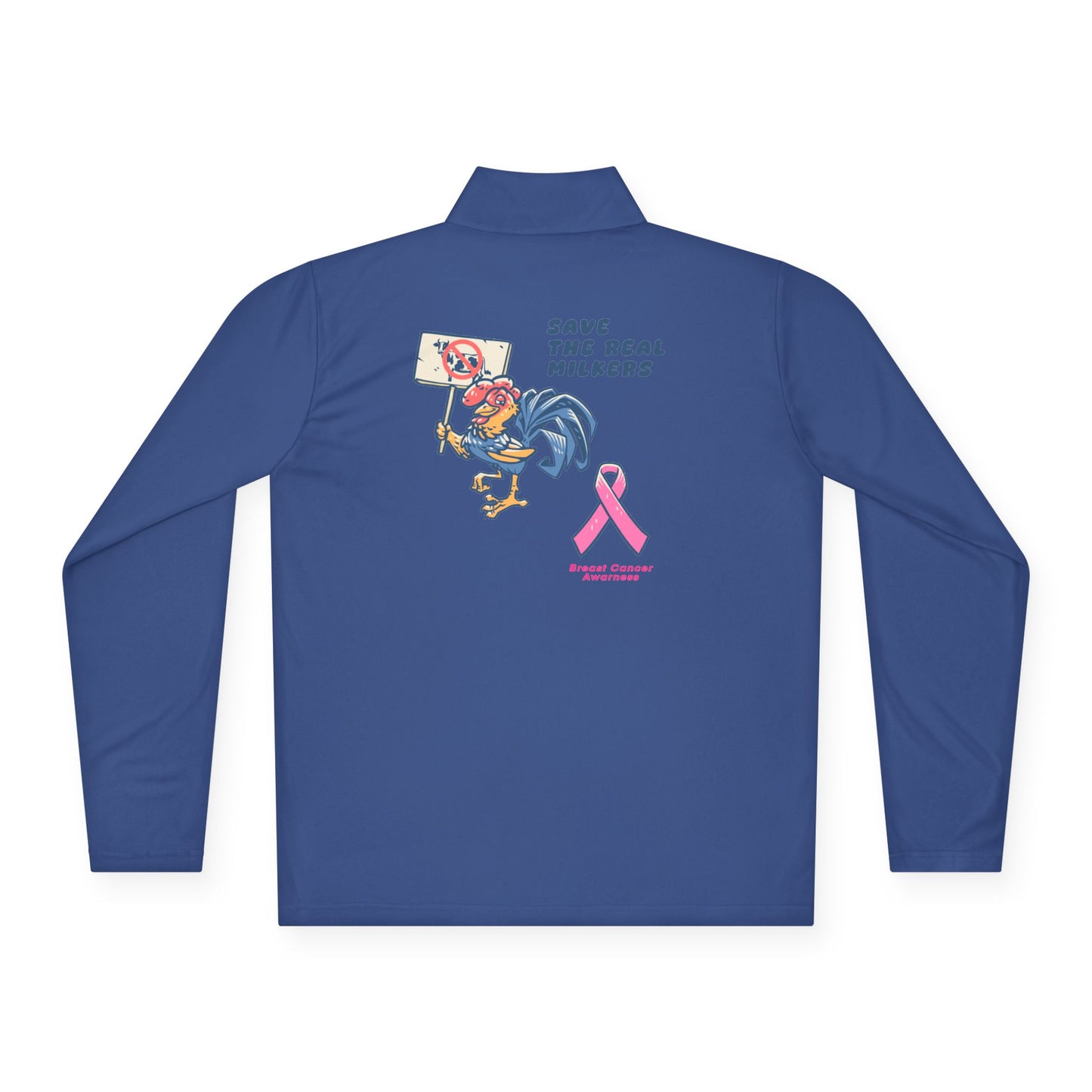 Pink Ribbon Awareness Unisex Quarter-Zip Pullover, Breast Cancer Charity Sweatshirt, Save the Real Fighters Apparel, Gift for [...]