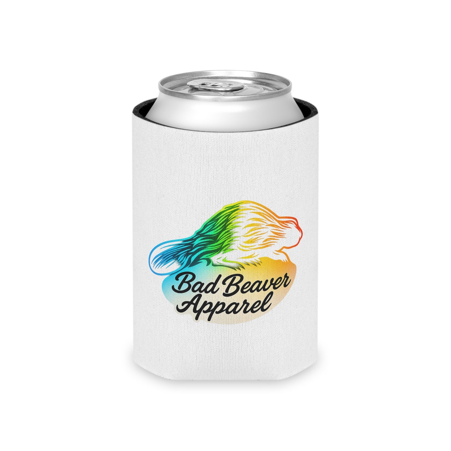 Colorful Can Cooler with Funny Beaver Designs, Perfect for Summer Parties, Outdoor Events, Barbecues, Gifts for Friends